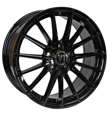 V1 Wheels V2 8x18 ET35 5x112 66,6 schwarz glänzend lackiert