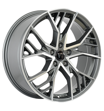V1 Wheels V7 8,5x19 ET44 5x112 66,6 glossy gunmetal machined
