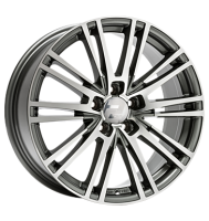 2DRV WH18 8x18 ET35 5x112 66,6 daytona grau hochglanzpoliert