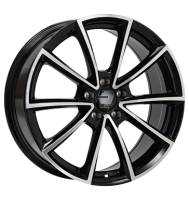 2DRV WH28 8x18 ET45 5x112 66,6 schwarz hochglanz poliert