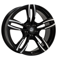 2DRV WH29 7,5x17 ET45 5x112 66,6 schwarz hochglanz poliert