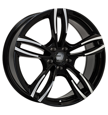2DRV WH29 8,5x18 ET45 5x112 66,6 schwarz hochglanz poliert