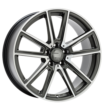 2DRV WH30 8x18 ET26 5x112 66,6 daytona grau hochglanzpoliert
