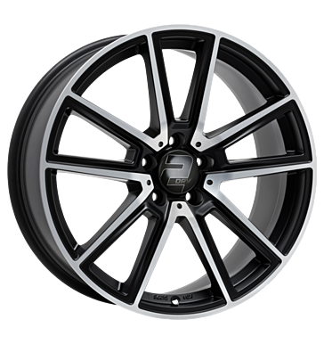 2DRV WH30 8,5x19 ET45 5x112 66,6 schwarz matt poliert
