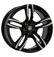 2DRV WH29 7,5x17 ET37 5x120 72,6 schwarz hochglanz poliert