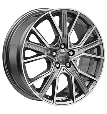 2DRV WH34 9x21 ET30 5x112 66,6 daytona grau hochglanzpoliert