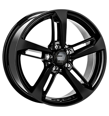 2DRV WH36 8x18 ET40 5x112 66,6 schwarz glänzend lackiert