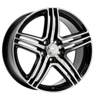 2DRV WH12 7,5x17 ET45 5x114,3 72,6 schwarz hochglanzpoliert