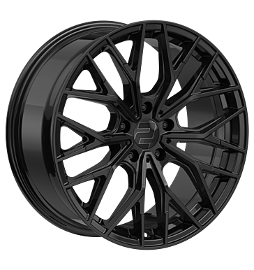 2DRV WH37 8x18 ET40 5x112 66,6 schwarz matt lackiert