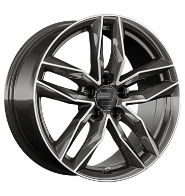 2DRV WH40 9x20 ET25 5x112 66,6 dark gunmetal hochglanzpoliert