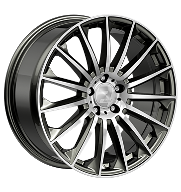 2DRV WH39 10,5x22 ET30 5x112 66,6 dark gunmetal hochglanzpoliert