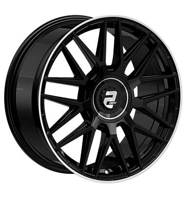 2DRV WH43 8,5x20 ET30 5x112 66,6 schwarz glänzend lackiert hochgl. Felgenbett