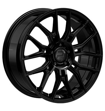 2DRV WH42 8,5x20 ET30 5x112 66,6 schwarz glänzend lackiert