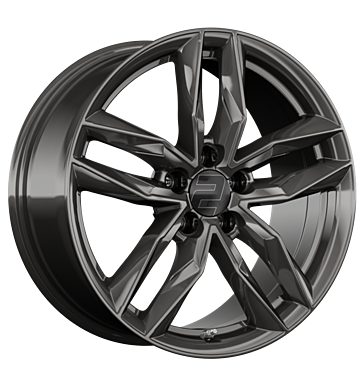 2DRV WH40 7,5x17 ET38,5 5x100 57,1 dark gunmetal lackiert