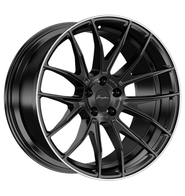 Breyton Race GTX 10x20 ET35 5x112 66,5 matt black with polished lip