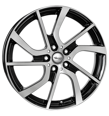 Brock eB1 5x19 ET43 5x112 66,7 schwarz glanz vollpoliert