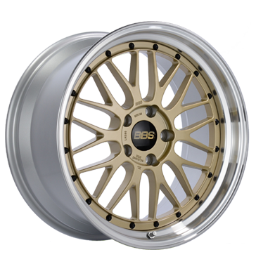BBS Le Mans 7x17 ET48 4x100 70 gold diamant-gedreht
