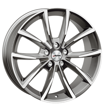 Autec Astana 8x18 ET30 5x112 66,6 titansilber poliert