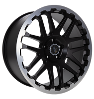 Eta Beta Combat 8x18 ET50 5x118 71,1 black matt lip cap pol