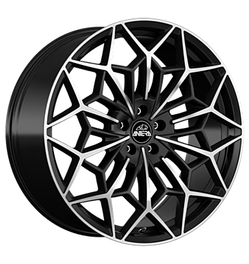 Antera A105 9,5x20 ET48 5x112 66,6 Piano Black Diamond
