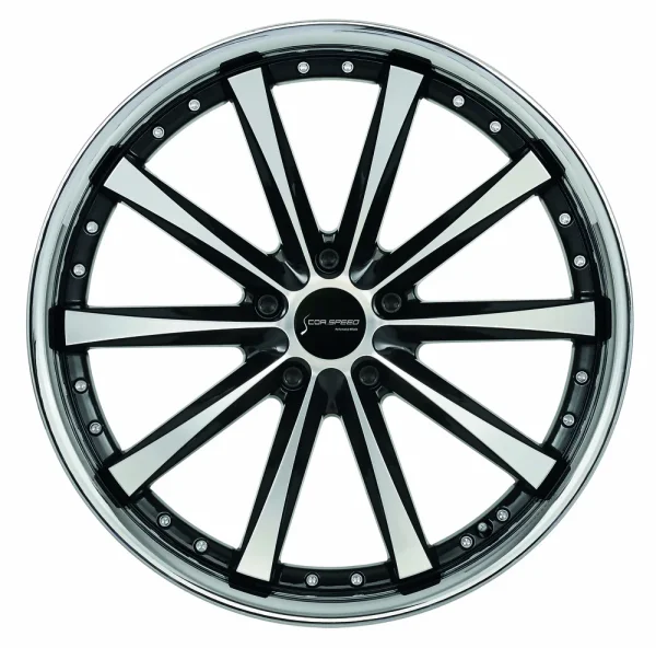 CORSPEED ARROWS 10,0x20 / 5x120 ET40 Higloss black polished inox lip