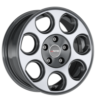 Autec Yuna 6x15 ET30 4x100 66,6 graphit poliert