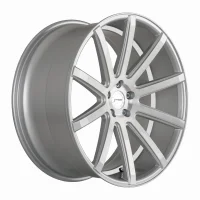 CORSPEED DEVILLE 10,5x20 / 5x112 ET40 Silver-brushed-Surface/ undercut Color Trim weiß
