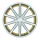 CORSPEED DEVILLE 10,5x21 / 5x112 ET45 Silver-brushed-Surface/ undercut Color Trim gelb
