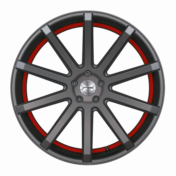 CORSPEED DEVILLE 9x20 / 5x120 ET42 Gunmetal/ undercut Color Trim rot