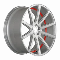 CORSPEED DEVILLE /9,5x19 /5x112 ET47 Silver-brushed-Surface/ undercut Color Trim rot