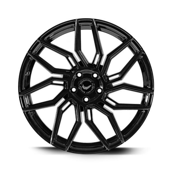 BARRACUDA DRAGOON 8.5x20 / 5x112 ET28 Higloss-Black mit Spurplatte BCF22024