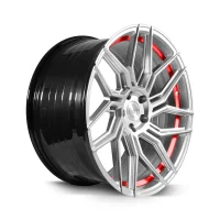 BARRACUDA DRAGOON 8.5x20 / 5x112 ET28 Silver undercut Trimline red mit Spurplatte BCF22024