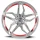 CORSPEED KHARMA 8.5x19 / 5x112 ET43 Silver-brushed-Surface undercut Trimline red mit Spurplatte BCF22029