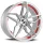 CORSPEED KHARMA 9.0x20 / 5x112 ET35 Silver-brushed-Surface undercut Trimline red mit Spurplatte BCF22022