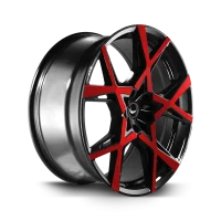 BARRACUDA Project X 10.0x22 / 5x120 ET40 Gloss black Flashred