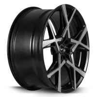 BARRACUDA Project X 10.0x22 / 5x112 ET30 Black brushed Surface mit Spurplatte BCF22024