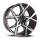 BARRACUDA Project X 10.0x22 / 5x127 ET45 Black brushed Surface undercut Trimline red