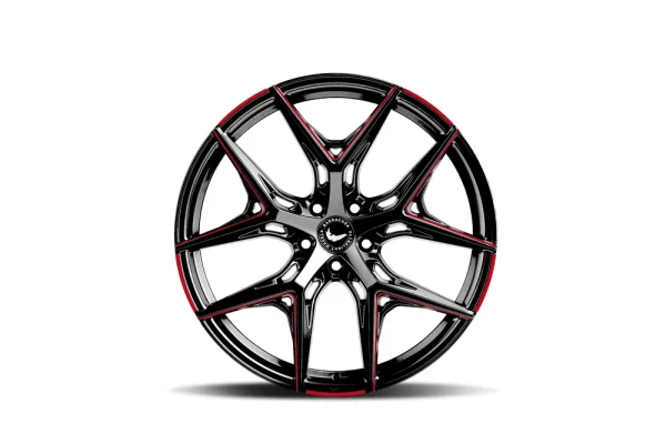 BARRACUDA RAZZER 8,5x19 5x108 ET40 Flash RED Puresports gefräst