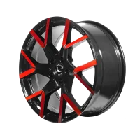 BARRACUDA TZUNAMEE EVO 8x18 /5x112 ET43 Black gloss Flashred