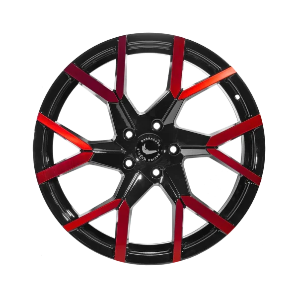 BARRACUDA TZUNAMEE EVO 8,5x19 /5x112 ET43 Black gloss Flashred