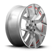 BARRACUDA TZUNAMEE EVO 9x20 /5x112 ET40 Silver brushed undercut Trimline red