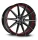 BARRACUDA PROJECT TWO 10.5x21 / 5x112 ET20 Higloss-Black brushed Surface/undercut Colour trim rot mit Spurplatte BCF22024