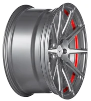BARRACUDA PROJECT 2,0 / 8,5x19 / 5x112 ET45 silver brushed/ undercut Color Trim rot