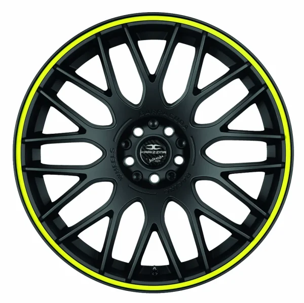 BARRACUDA KARIZZMA / 10,5x20/5x108 ET40 Mattblack Puresports / Color Trim gelb