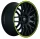 BARRACUDA KARIZZMA / 10,5x20/5x108 ET40 Mattblack Puresports / Color Trim gelb