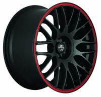 BARRACUDA KARIZZMA / 10,5x20/5x108 ET40 Mattblack Puresports / Color Trim rot