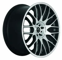 BARRACUDA KARIZZMA 8,0x18 / 4x100 4x108 ET38 Mattblack-polished / Color Trim weiss