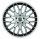 BARRACUDA KARIZZMA 8,0x18 / 4x100 4x108 ET38 Mattblack-polished / Color Trim weiss