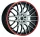 BARRACUDA KARIZZMA 8,0x18 / 5x112 ET45 Mattblack-polished / Color Trim rot