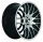 BARRACUDA KARIZZMA 8,0x18 / 5x112 ET45 Mattblack-polished / Color Trim weiss